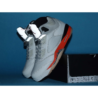 Air Jordan 5 Retro Shattered Backboard DC1060-100 Sail/Orange Blaze/Metallic Silver/Black Sneakers