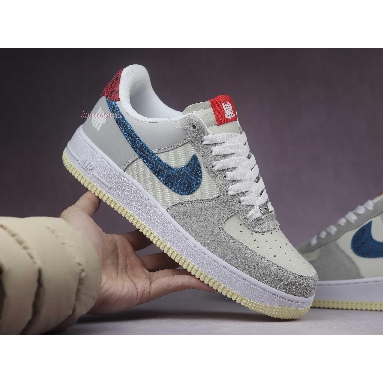 Undefeated x Air Force 1 Low 5 On It DM8461-001 Grey Fog/Imperial Blue Mens Womens Shoes