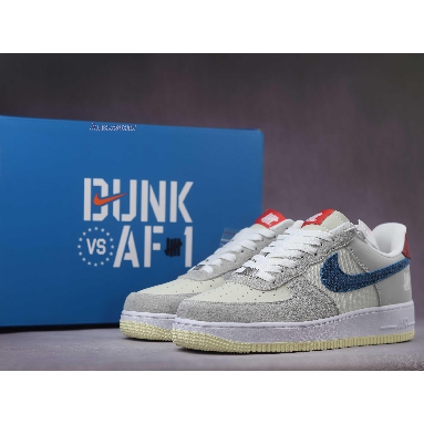 Undefeated x Air Force 1 Low 5 On It DM8461-001 Grey Fog/Imperial Blue Mens Womens Shoes