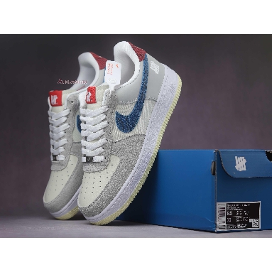 Undefeated x Air Force 1 Low 5 On It DM8461-001 Grey Fog/Imperial Blue Mens Womens Shoes