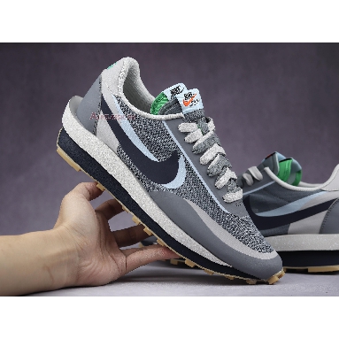 Sacai x Clot x Nike LDWaffle Kiss Of Death 2 DH3114-001 Neutral Grey/Obsidian/Cool Grey Mens Womens Shoes