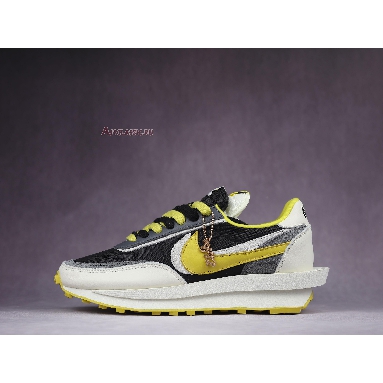 Sacai x Undercover x Nike LDWaffle Bright Citron DJ4877-001 Black/Sail/Dark Grey/Bright Citron Mens Womens Shoes