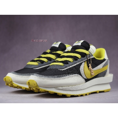 Sacai x Undercover x Nike LDWaffle Bright Citron DJ4877-001 Black/Sail/Dark Grey/Bright Citron Mens Womens Shoes