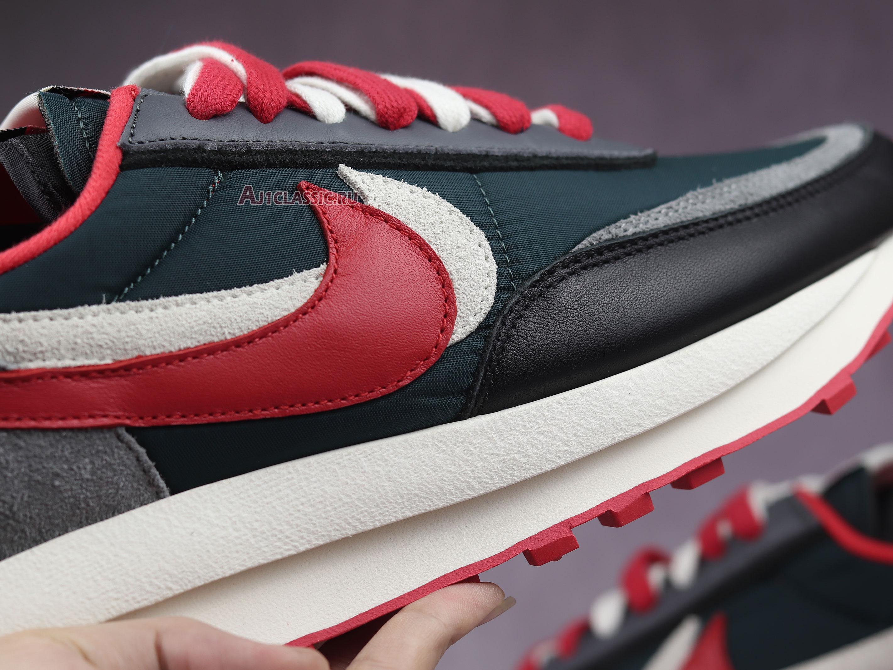 Sacai x Undercover x Nike LDWaffle "Midnight Spruce University Red" DJ4877-300