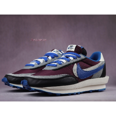 Sacai x Undercover x Nike LDWaffle Night Maroon Team Royal DJ4877-600 Night Maroon/Pale Ivory/Ground Grey/Team Royal Mens Womens Shoes