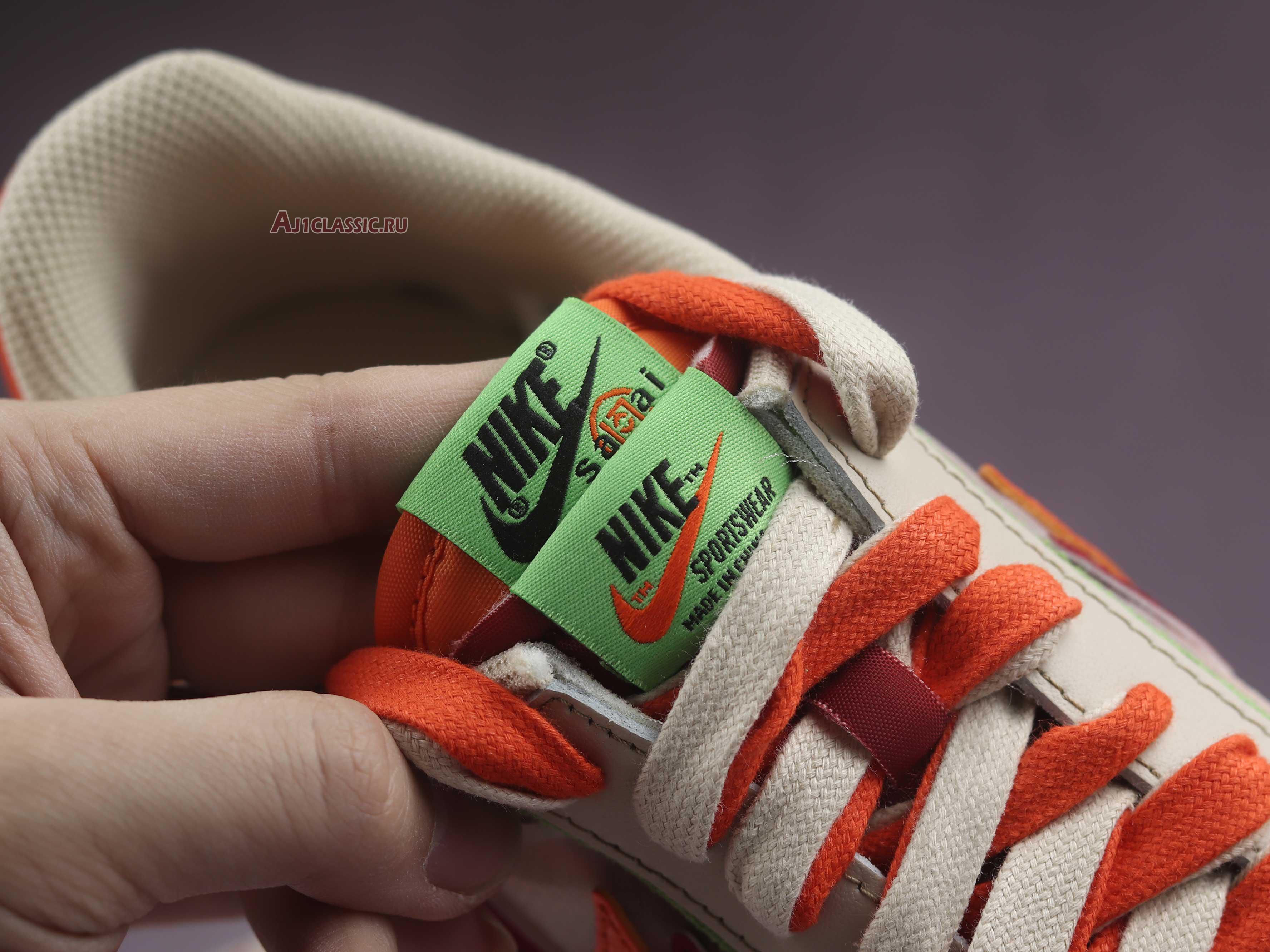 Sacai x Clot x Nike LDWaffle "Net Orange Blaze" DH1347-100