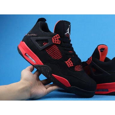 Air Jordan 4 Retro Red Thunder CT8527-016 Black/White-Red Sneakers