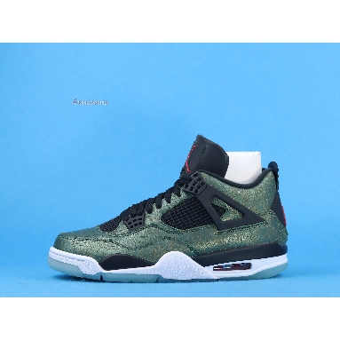 Air Jordan 4 Retro Green Laser CW0897-101 Electric Green/Red-Black Vert Electric/Rpro/Noir Sneakers