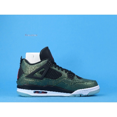 Air Jordan 4 Retro Green Laser CW0897-101 Electric Green/Red-Black Vert Electric/Rpro/Noir Sneakers