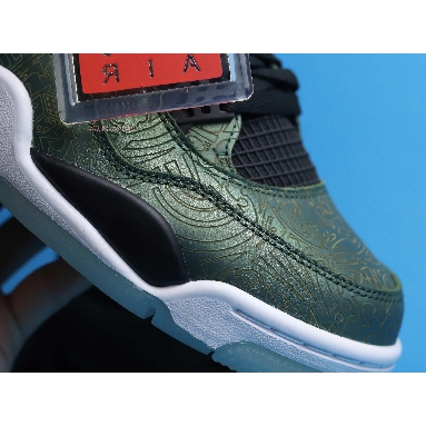 Air Jordan 4 Retro Green Laser CW0897-101 Electric Green/Red-Black Vert Electric/Rpro/Noir Sneakers