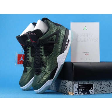 Air Jordan 4 Retro Green Laser CW0897-101 Electric Green/Red-Black Vert Electric/Rpro/Noir Sneakers