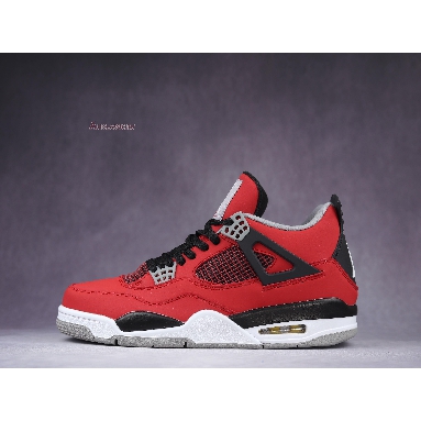 Air Jordan 4 Retro Toro Bravo 308497-603 Fire Red/White-Black-Cement Grey Sneakers