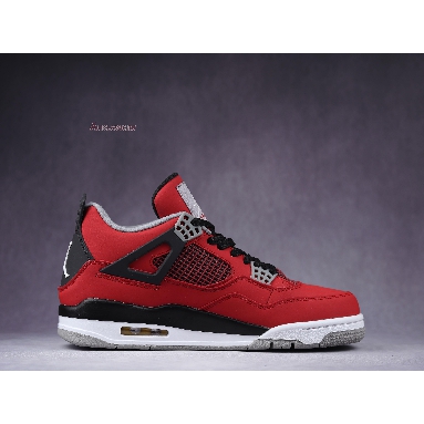 Air Jordan 4 Retro Toro Bravo 308497-603 Fire Red/White-Black-Cement Grey Sneakers