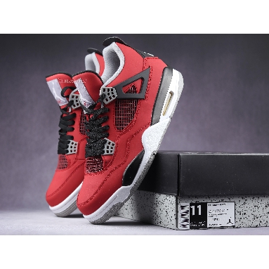 Air Jordan 4 Retro Toro Bravo 308497-603 Fire Red/White-Black-Cement Grey Sneakers