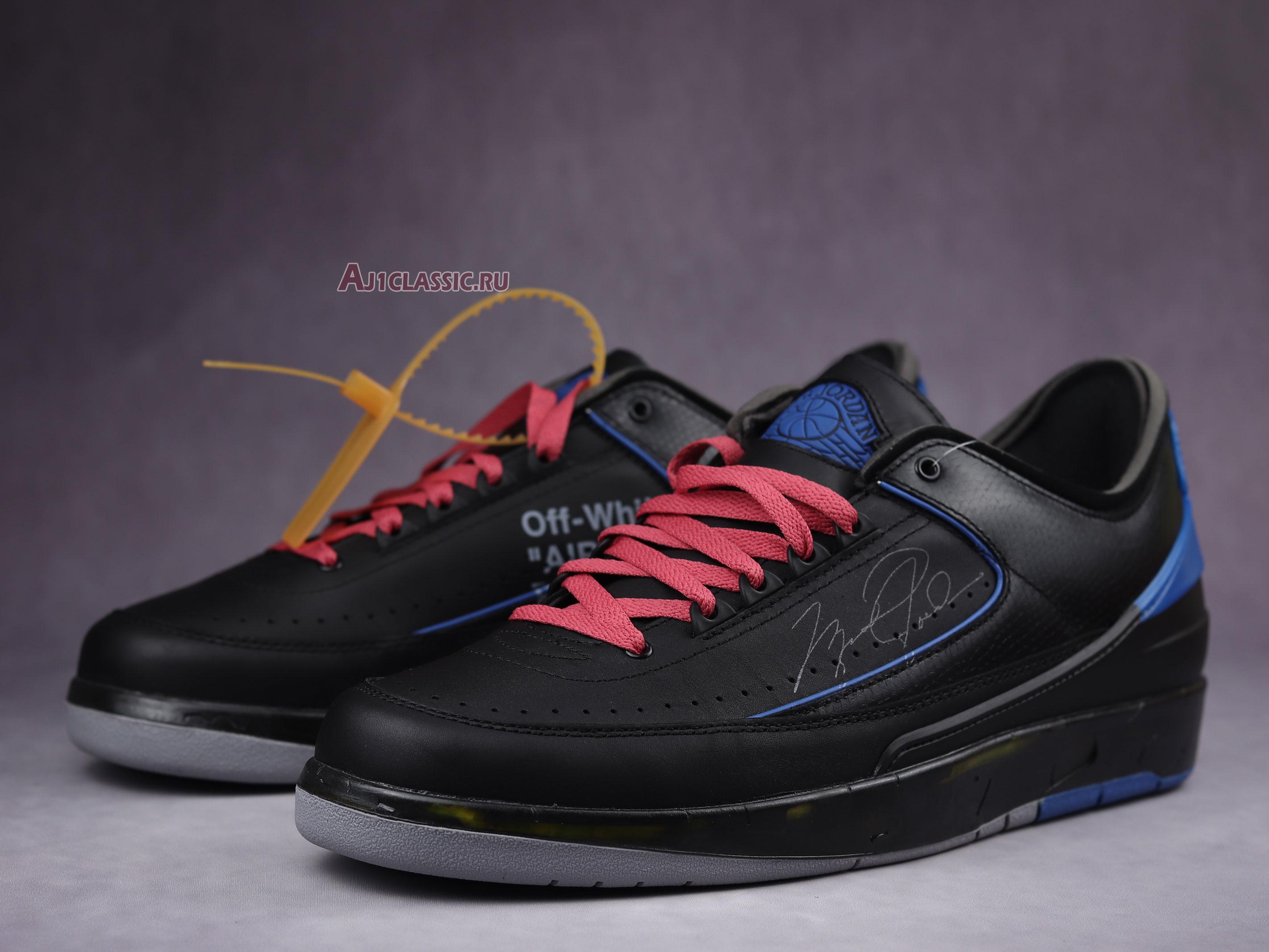 New Off-White x Air Jordan 2 Retro Low SP "Black Varsity Royal" DJ4375-004 Shoes