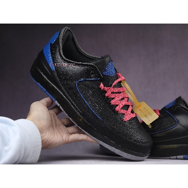 Off-White x Air Jordan 2 Retro Low SP Black Varsity Royal DJ4375-004 Black/Varsity Royal Mens Womens Shoes