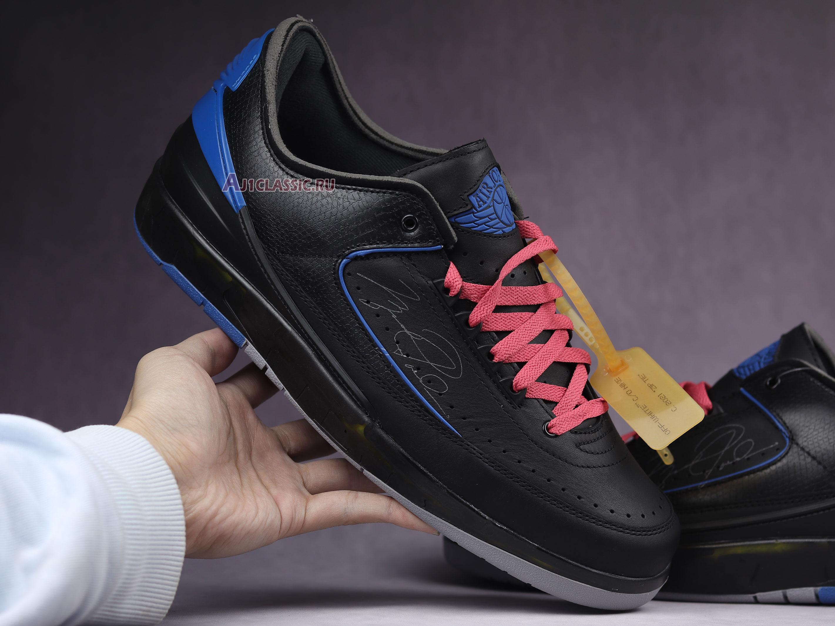 New Off-White x Air Jordan 2 Retro Low SP "Black Varsity Royal" DJ4375-004 Shoes