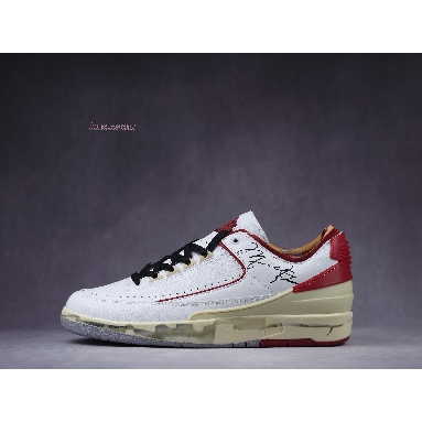 Off-White x Air Jordan 2 Retro Low SP White Varsity Red DJ4375-106 White/Varsity Red/Black Mens Womens Shoes