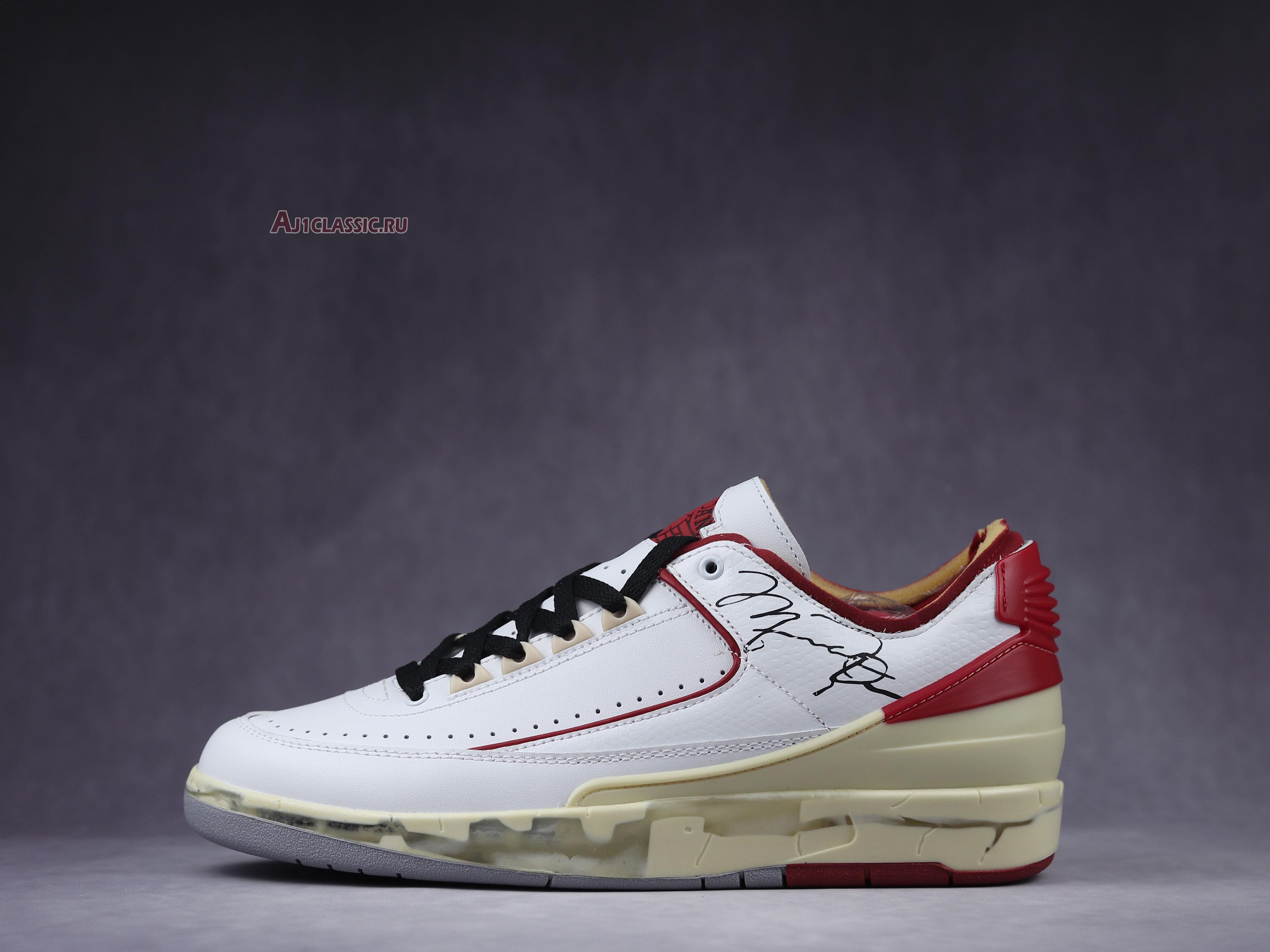 New Off-White x Air Jordan 2 Retro Low SP "White Varsity Red" DJ4375-106 Shoes