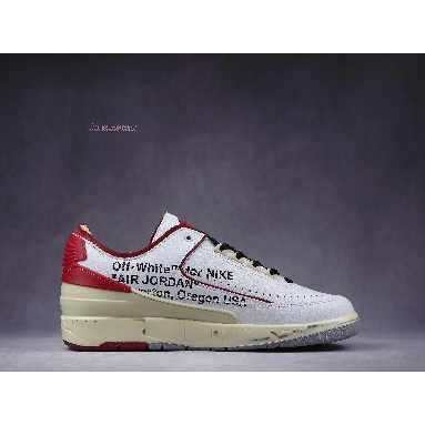 Off-White x Air Jordan 2 Retro Low SP White Varsity Red DJ4375-106 White/Varsity Red/Black Mens Womens Shoes