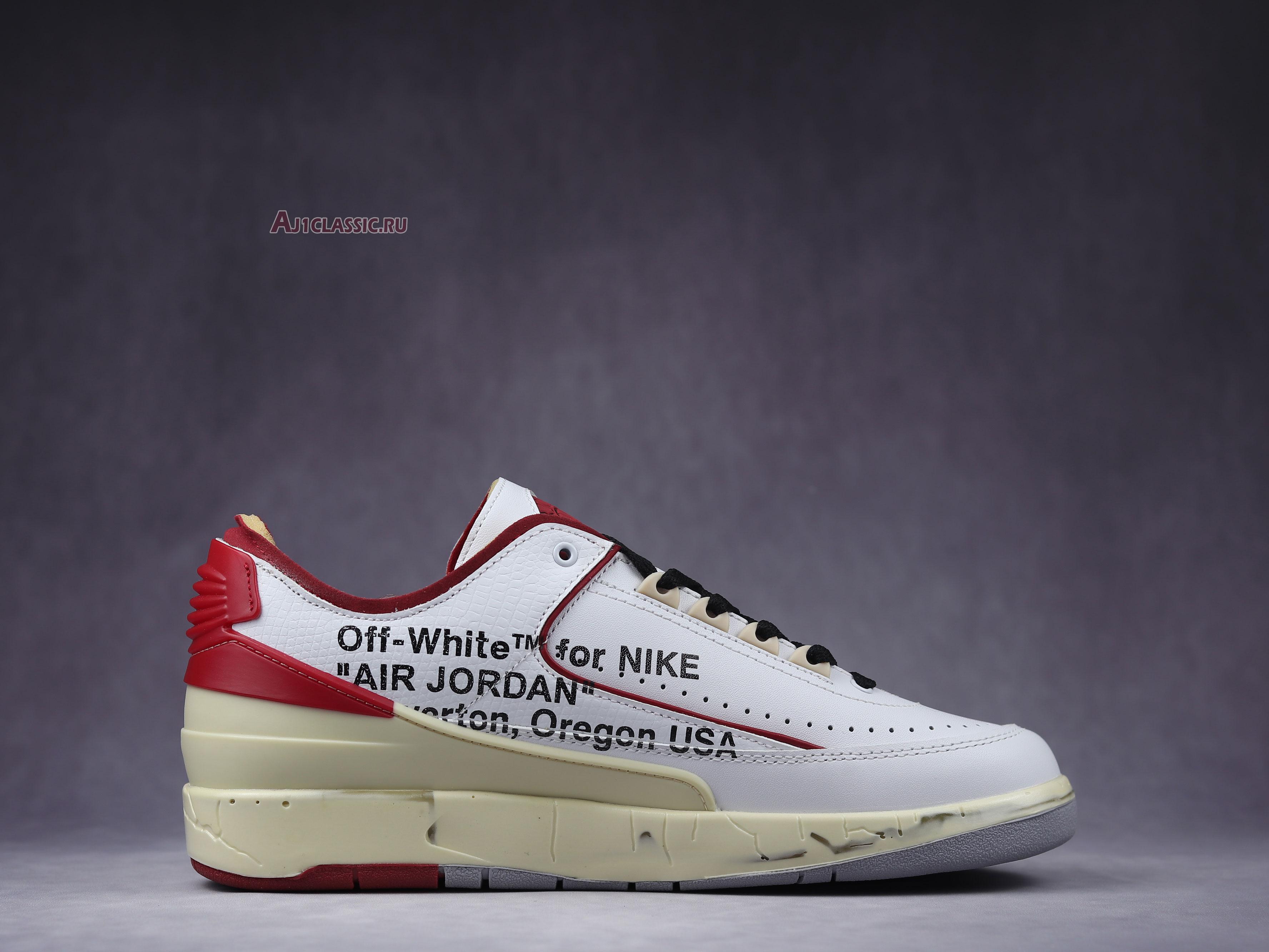 New Off-White x Air Jordan 2 Retro Low SP "White Varsity Red" DJ4375-106 Shoes