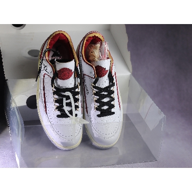 Off-White x Air Jordan 2 Retro Low SP White Varsity Red DJ4375-106 White/Varsity Red/Black Mens Womens Shoes