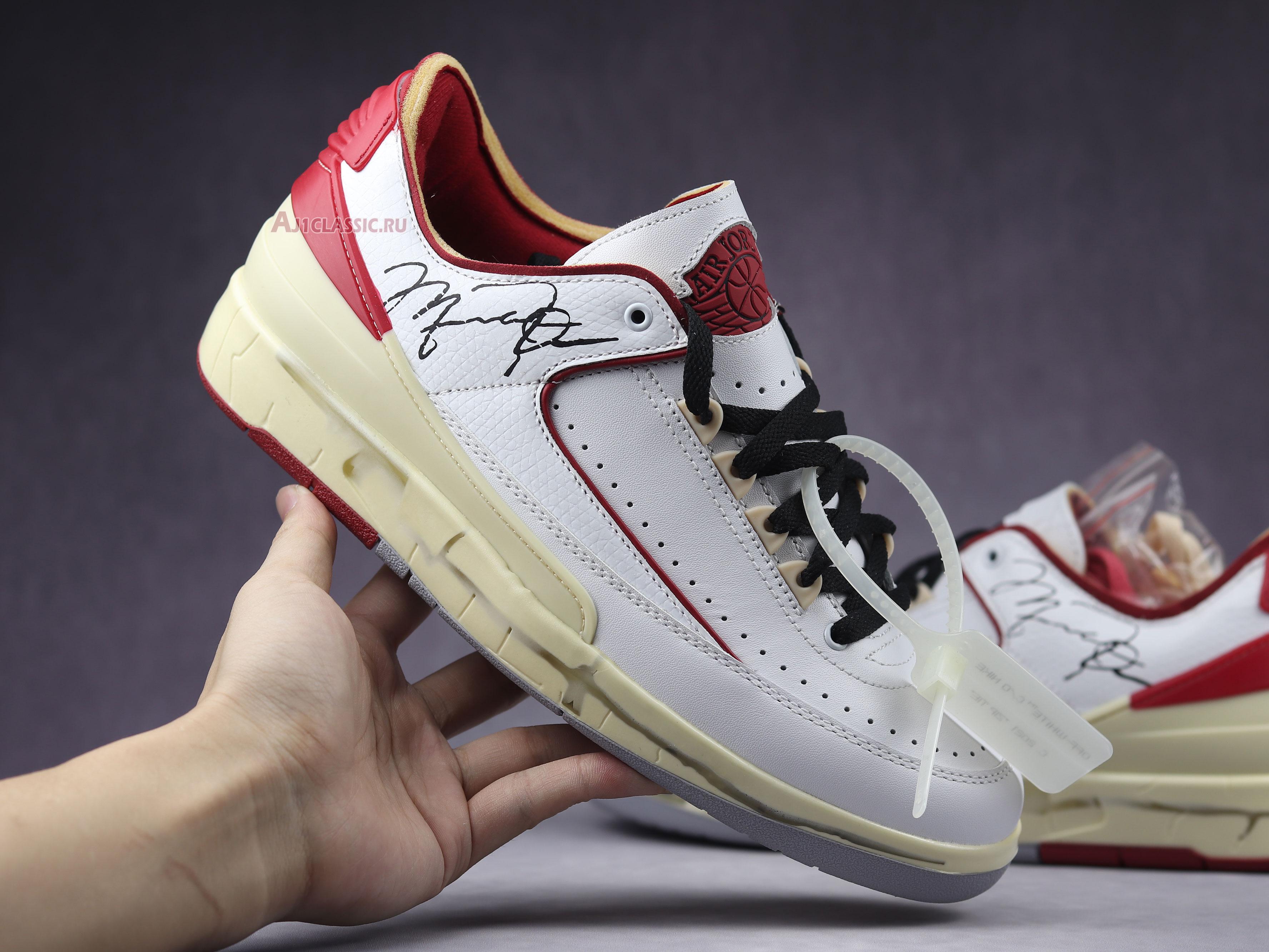 New Off-White x Air Jordan 2 Retro Low SP "White Varsity Red" DJ4375-106 Shoes