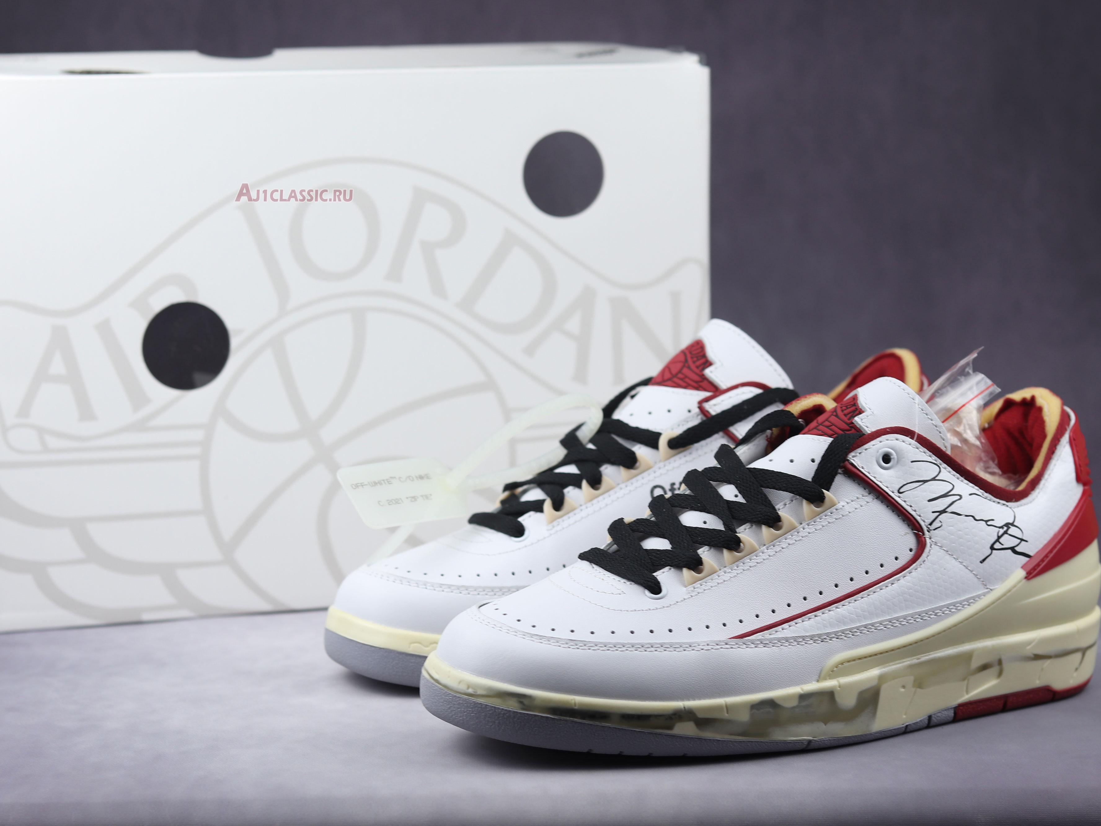 New Off-White x Air Jordan 2 Retro Low SP "White Varsity Red" DJ4375-106 Shoes