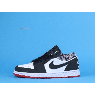 Air Jordan 1 Low Quai 54 2021 DM0095-106 Black/White/Red Noir/Blanc/Rouge Sneakers