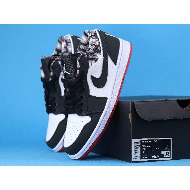 Air Jordan 1 Low Quai 54 2021 DM0095-106 Black/White/Red Noir/Blanc/Rouge Sneakers