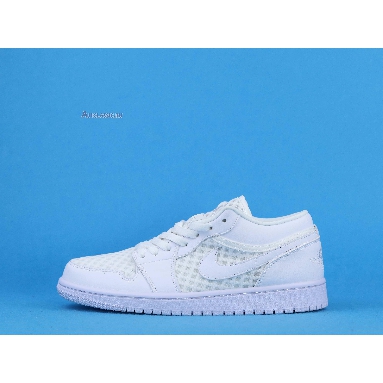 Wmns Air Jordan 1 Low Breathe Triple White DC9508-100 White/White/White Mens Womens Shoes