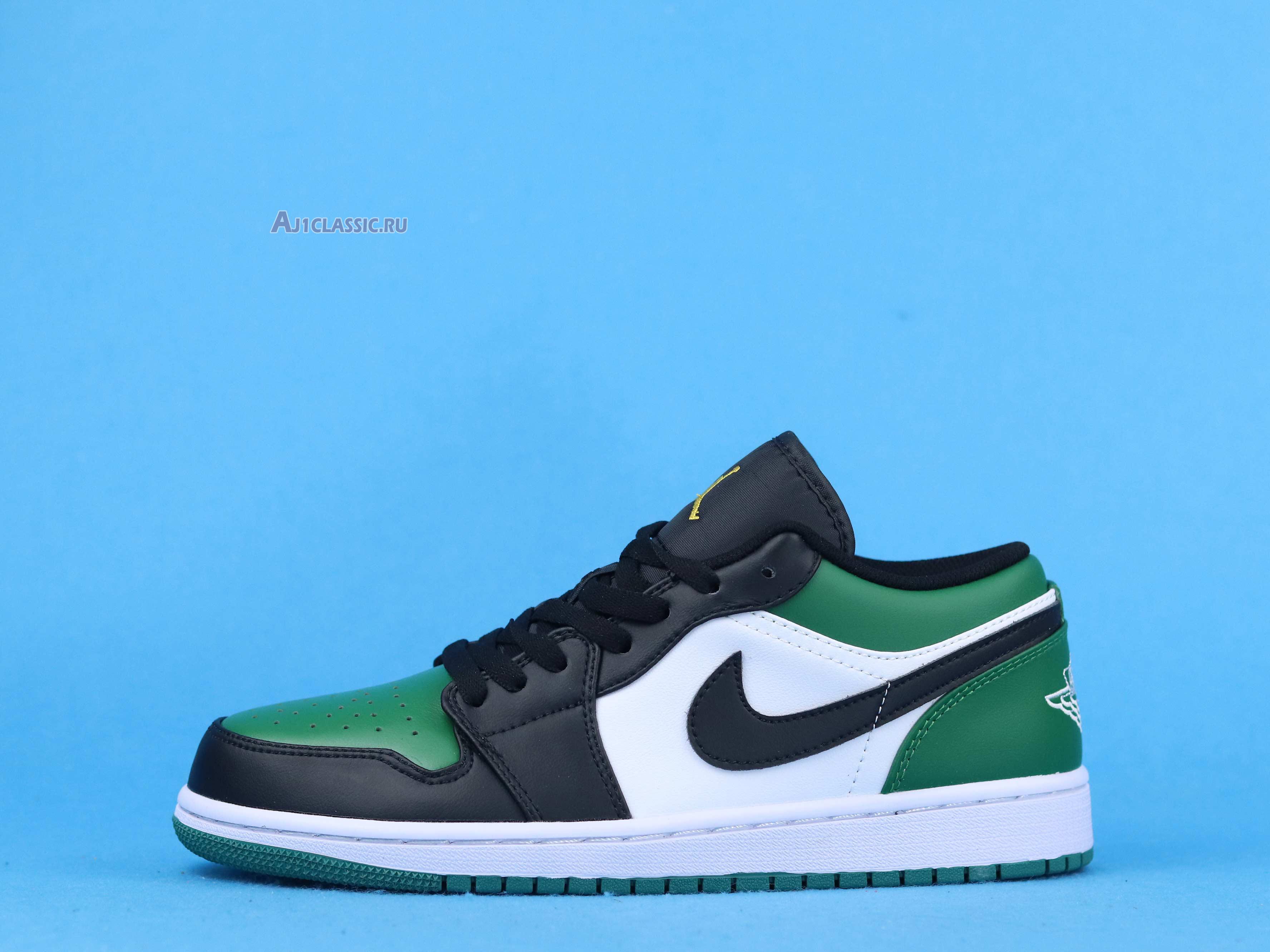 New Air Jordan 1 Low "Green Toe" 553558-371 Shoes