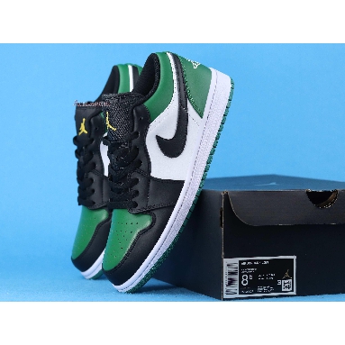 Air Jordan 1 Low Green Toe 553558-371 Noble Green/Pollen/White/Black Sneakers