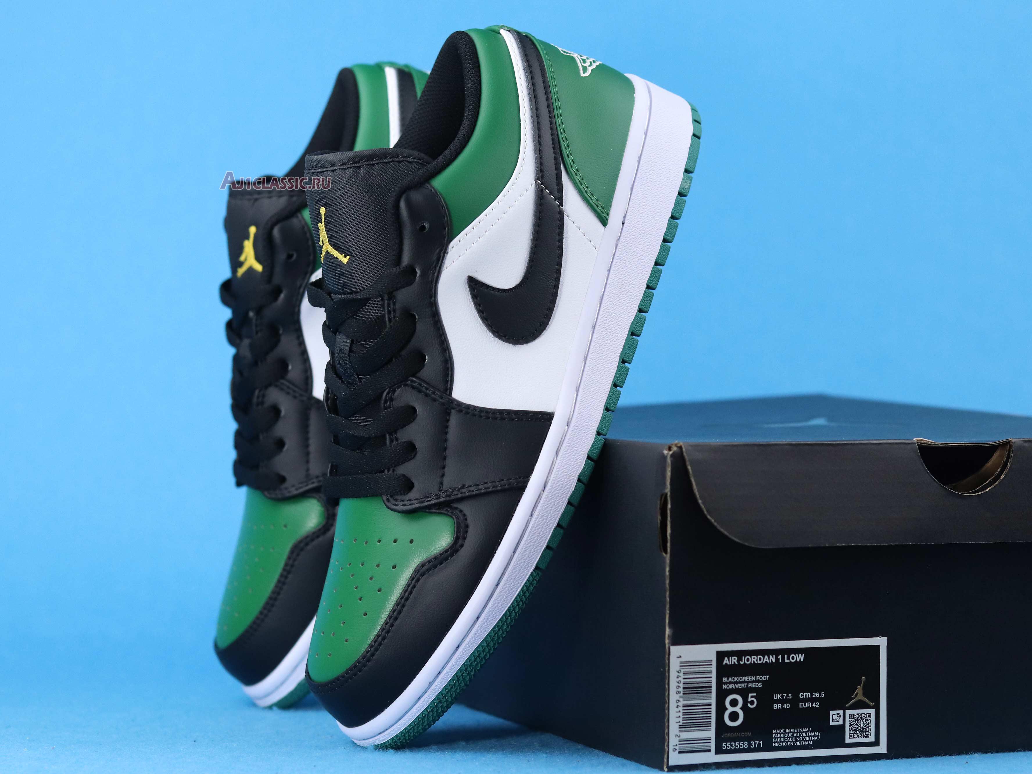 Air Jordan 1 Low "Green Toe" 553558-371