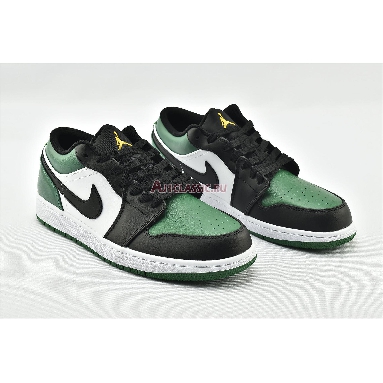 Air Jordan 1 Low Green Toe 553558-371 Noble Green/Pollen/White/Black Sneakers