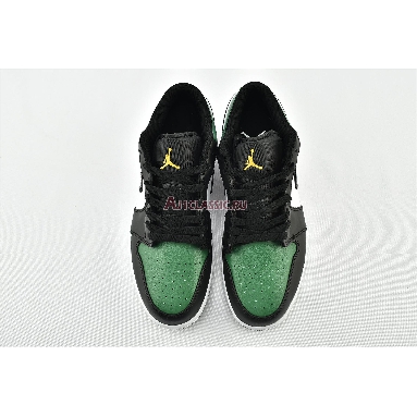 Air Jordan 1 Low Green Toe 553558-371 Noble Green/Pollen/White/Black Sneakers