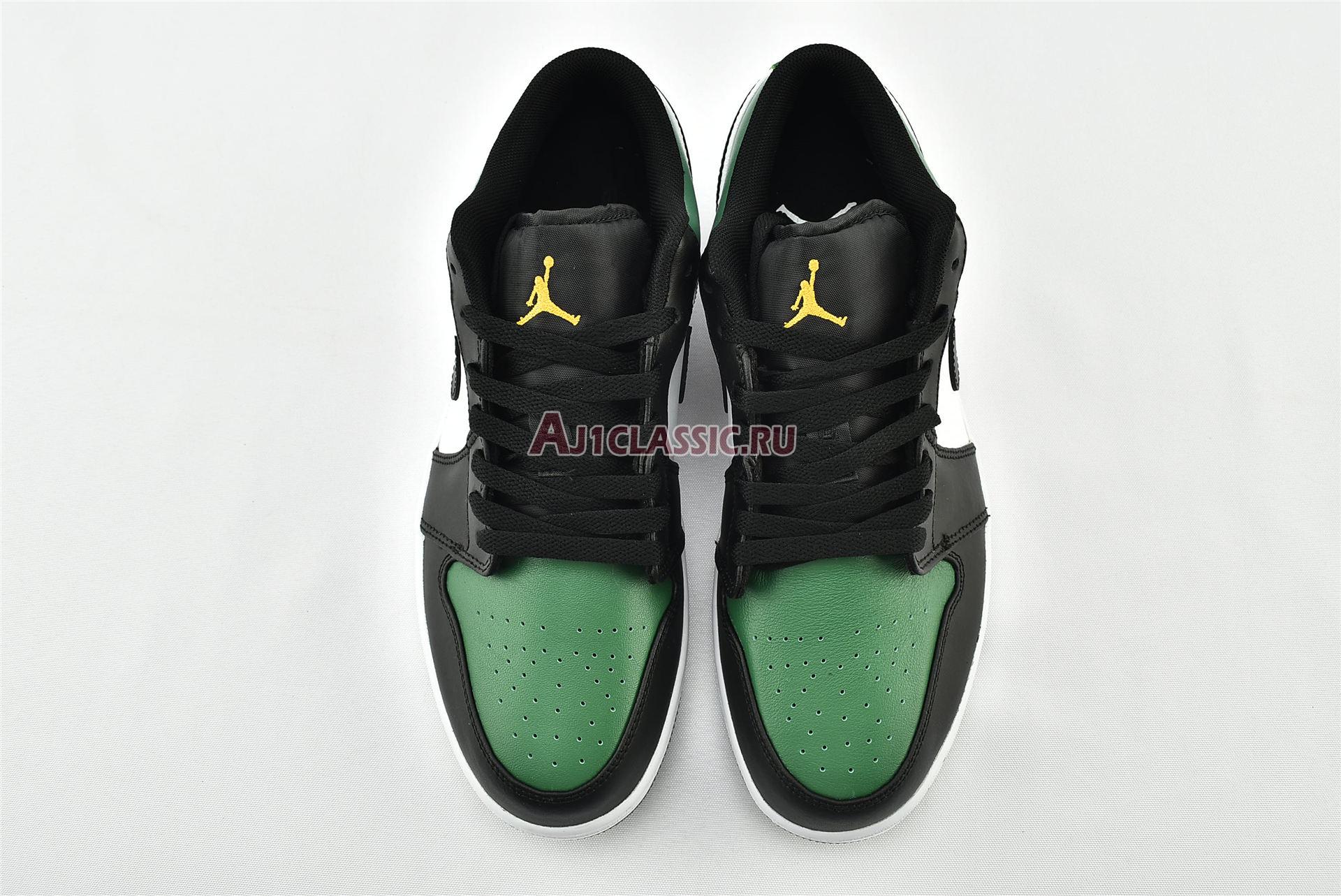 New Air Jordan 1 Low "Green Toe" 553558-371 Shoes