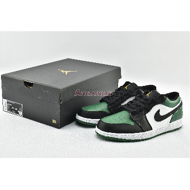 Air Jordan 1 Low Green Toe 553558-371 Noble Green/Pollen/White/Black Sneakers