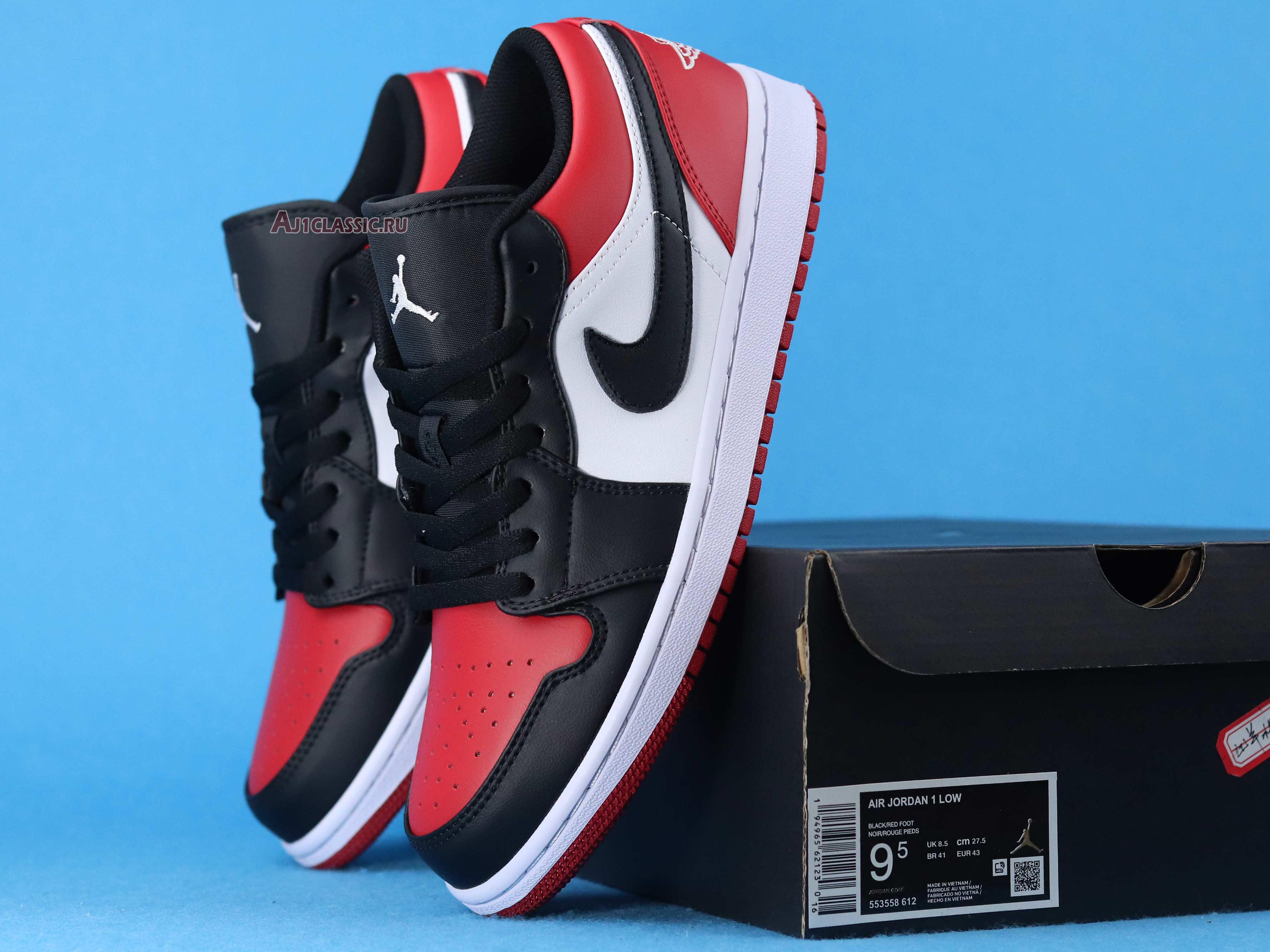 Air Jordan 1 Low "Bred Toe" 553558-612