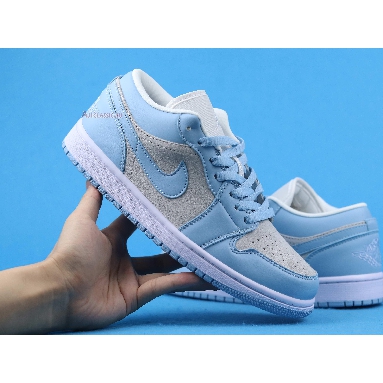 Air Jordan 1 Low University Blue DC0774-050 Football Grey/Aluminum/White Sneakers