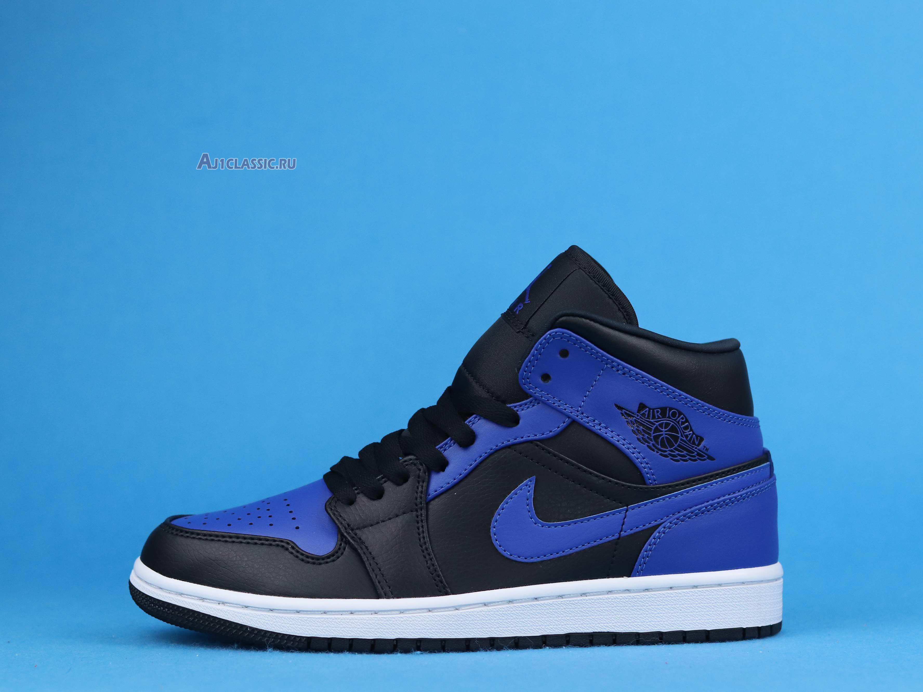 New Air Jordan 1 Mid "Hyper Royal" 554724-077 Shoes