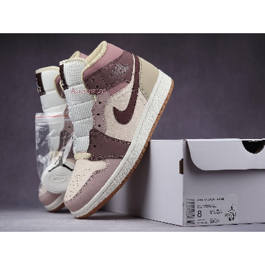 Air Jordan 1 Mid SE Dark Pony Smoky Mauve DO7440-821 Barely Orange/Dark Pony/Pale Ivory/Smokey Mauve/Rosewood Grain Sneakers