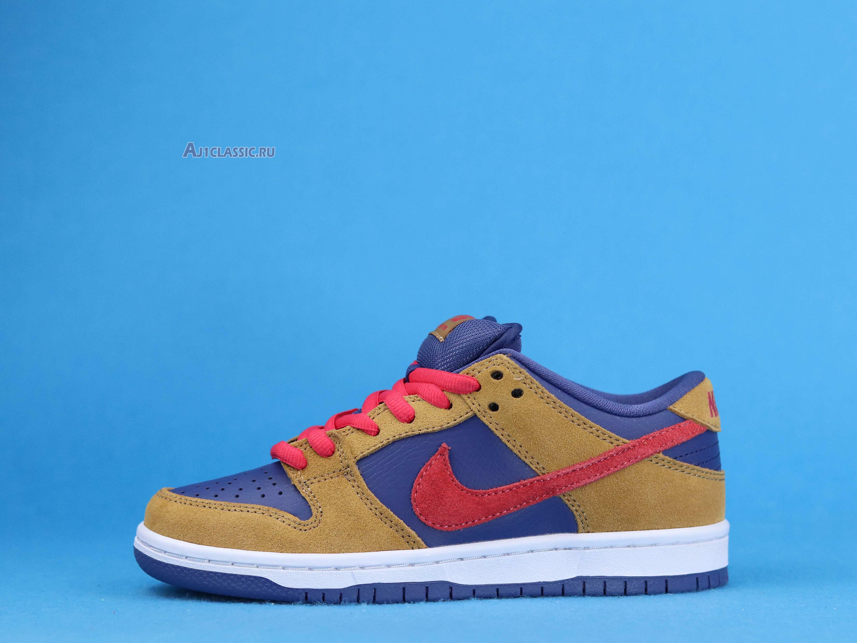 New Nike Dunk Low SB "Wheat Dark Purple" BQ6817-700 Shoes