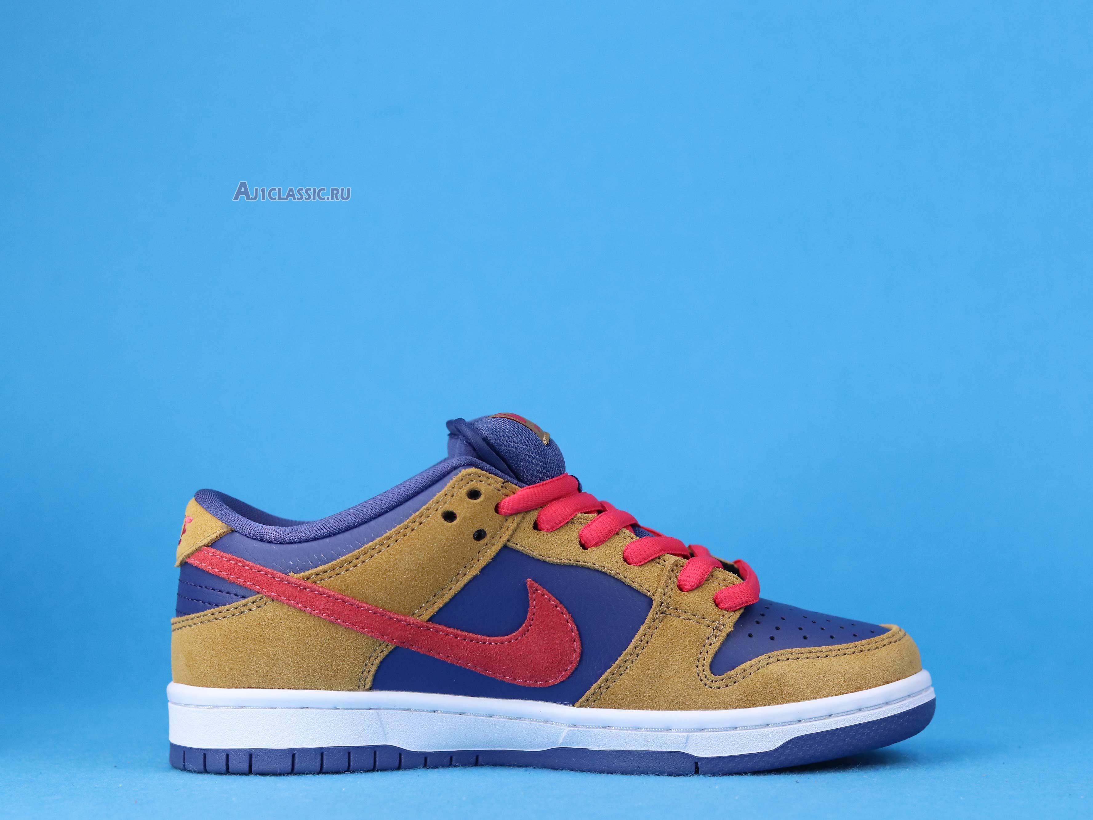 New Nike Dunk Low SB "Wheat Dark Purple" BQ6817-700 Shoes