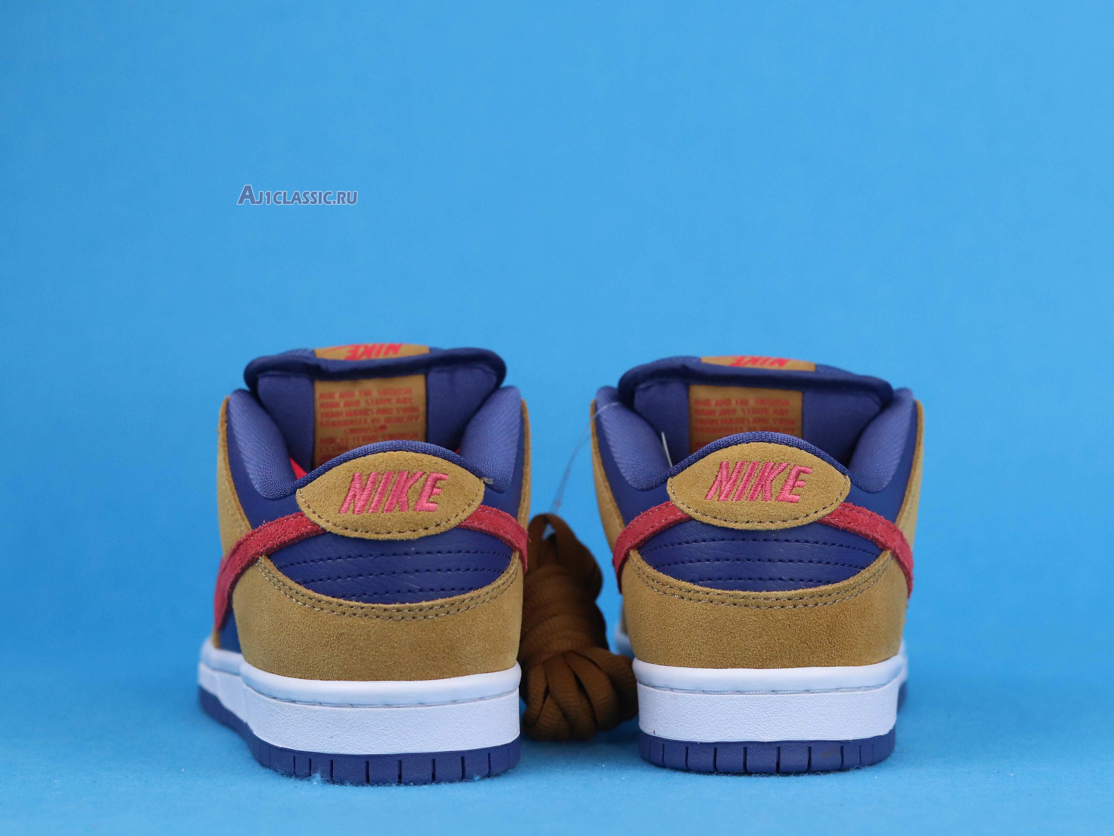 New Nike Dunk Low SB "Wheat Dark Purple" BQ6817-700 Shoes