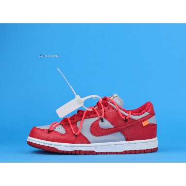 Off-White x Nike Dunk Low University Red CT0856-600-02 University Red/University Red/Wolf GreyUniversity Red/University Red/Wolf Grey Mens Womens Shoes