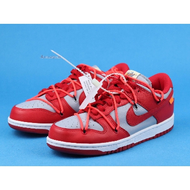 Off-White x Nike Dunk Low University Red CT0856-600-02 University Red/University Red/Wolf GreyUniversity Red/University Red/Wolf Grey Mens Womens Shoes