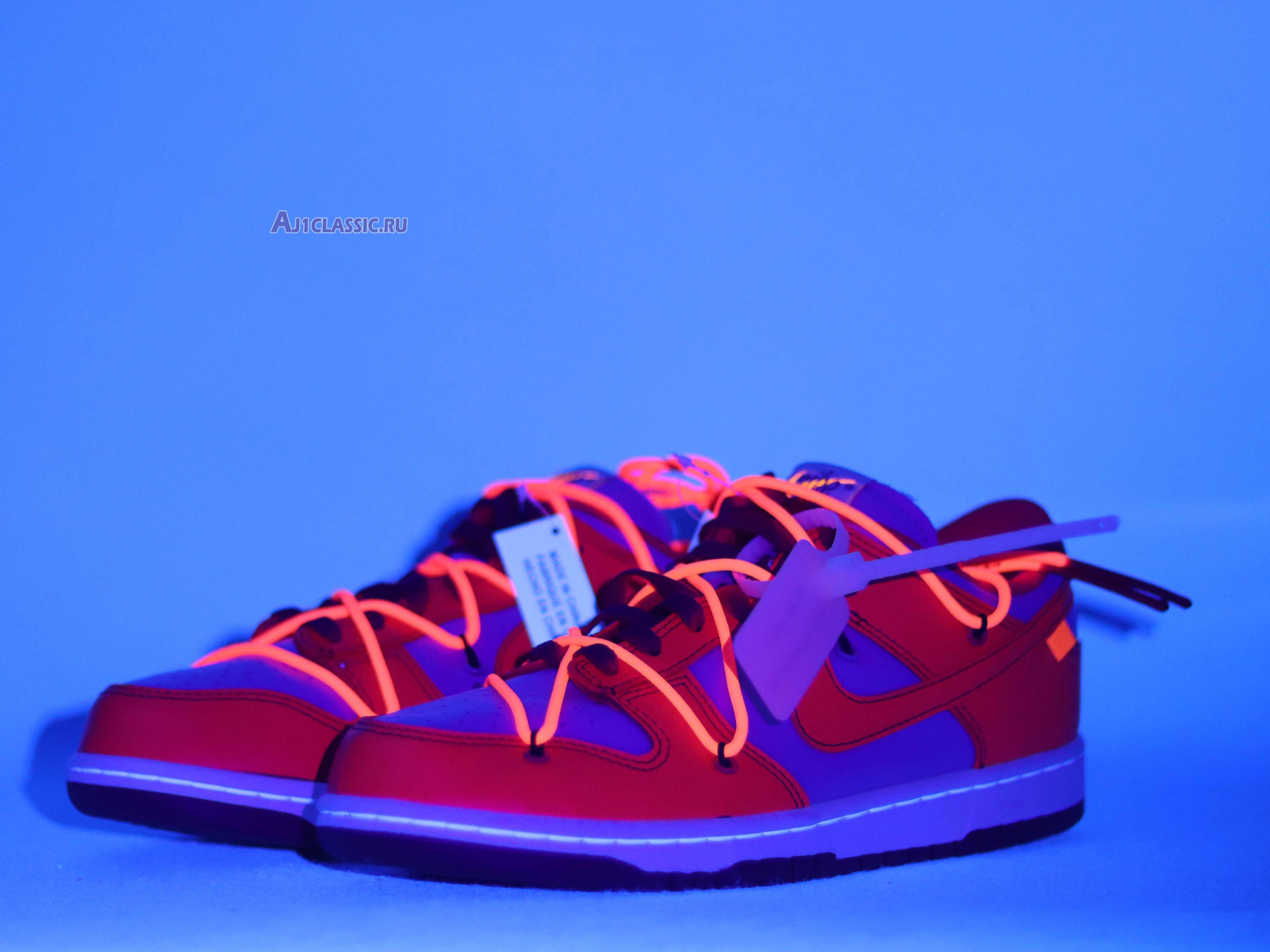 New Off-White x Nike Dunk Low "University Red" CT0856-600-02 Shoes