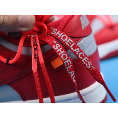 Off-White x Nike Dunk Low University Red CT0856-600-02 University Red/University Red/Wolf GreyUniversity Red/University Red/Wolf Grey Mens Womens Shoes