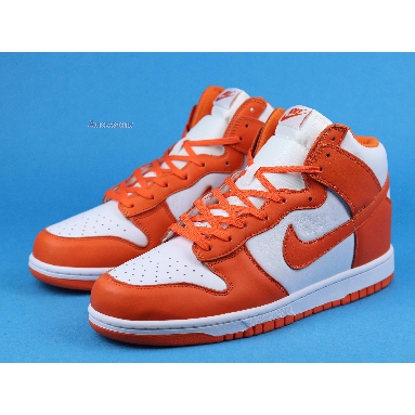 Nike Dunk High SP Syracuse 2021 DD1399-101 White/Orange Blaze Mens Womens Shoes